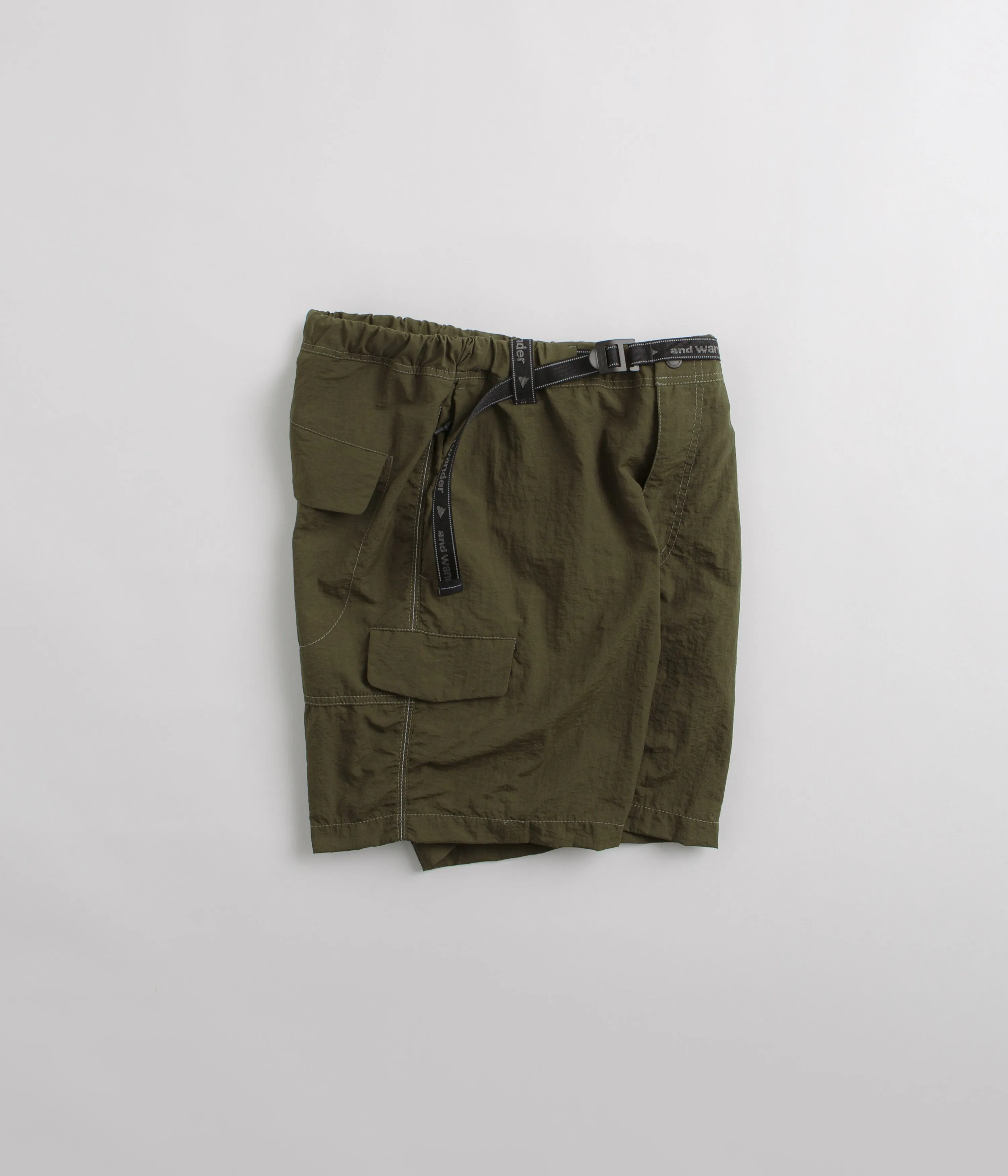 and wander Ny Taffeta Hiker Shorts - Dark Khaki