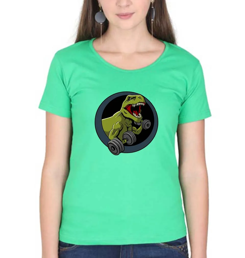 Angry T-Rex Gym T-Shirt for Women