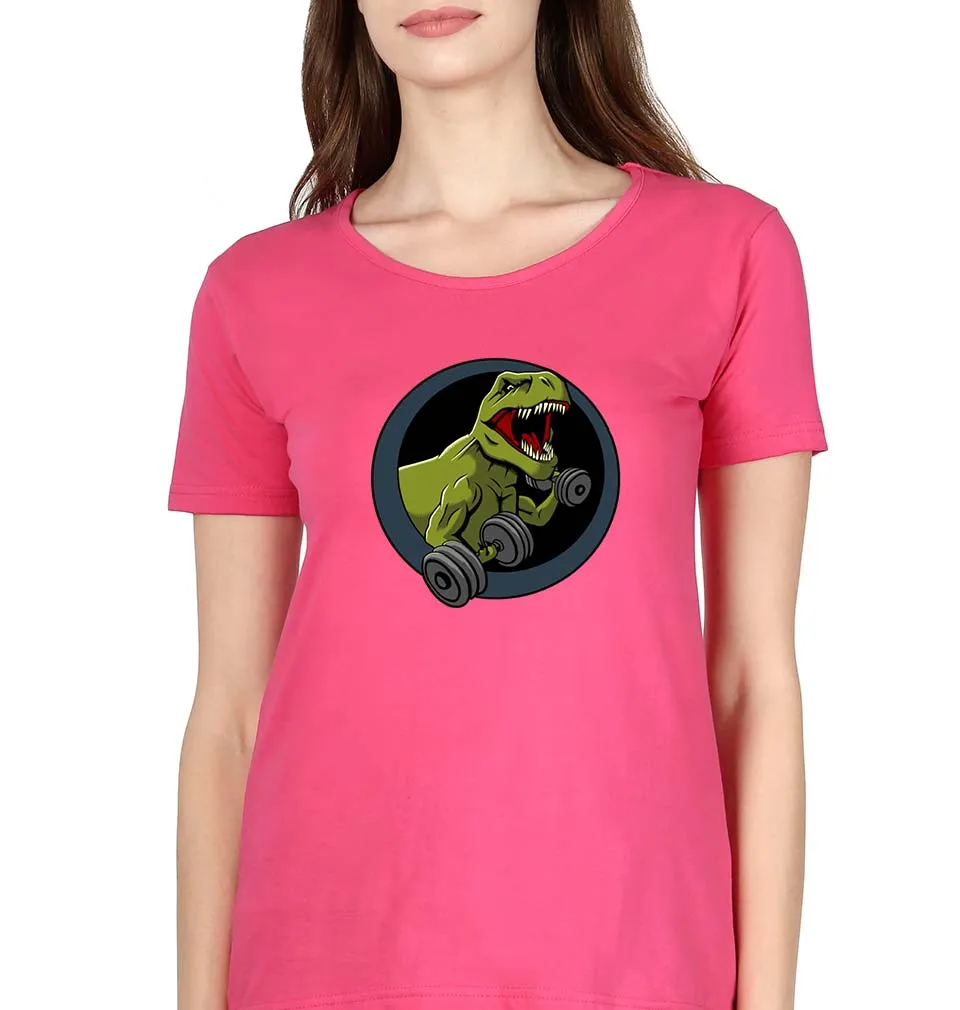 Angry T-Rex Gym T-Shirt for Women