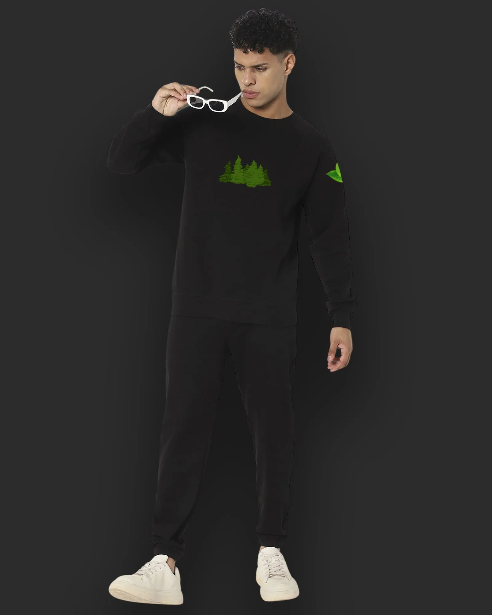 Arboreal HW Crew Sweatshirt: Black