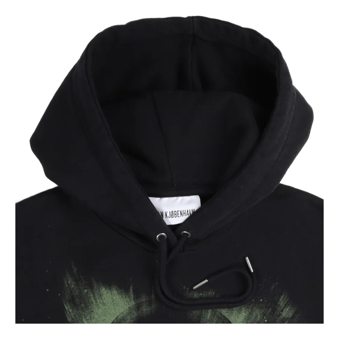 Artwork Hoodie Faded Black Alien