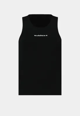 Ash Logo Tank Top - Black