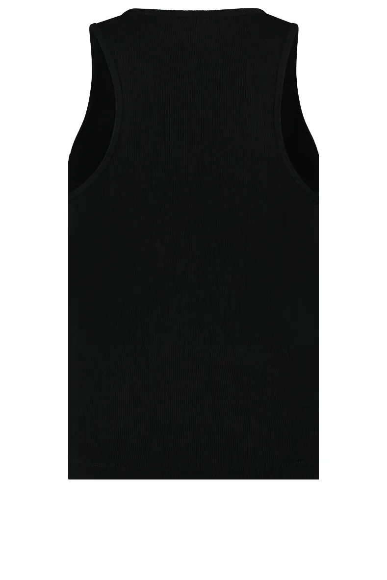 Ash Logo Tank Top - Black