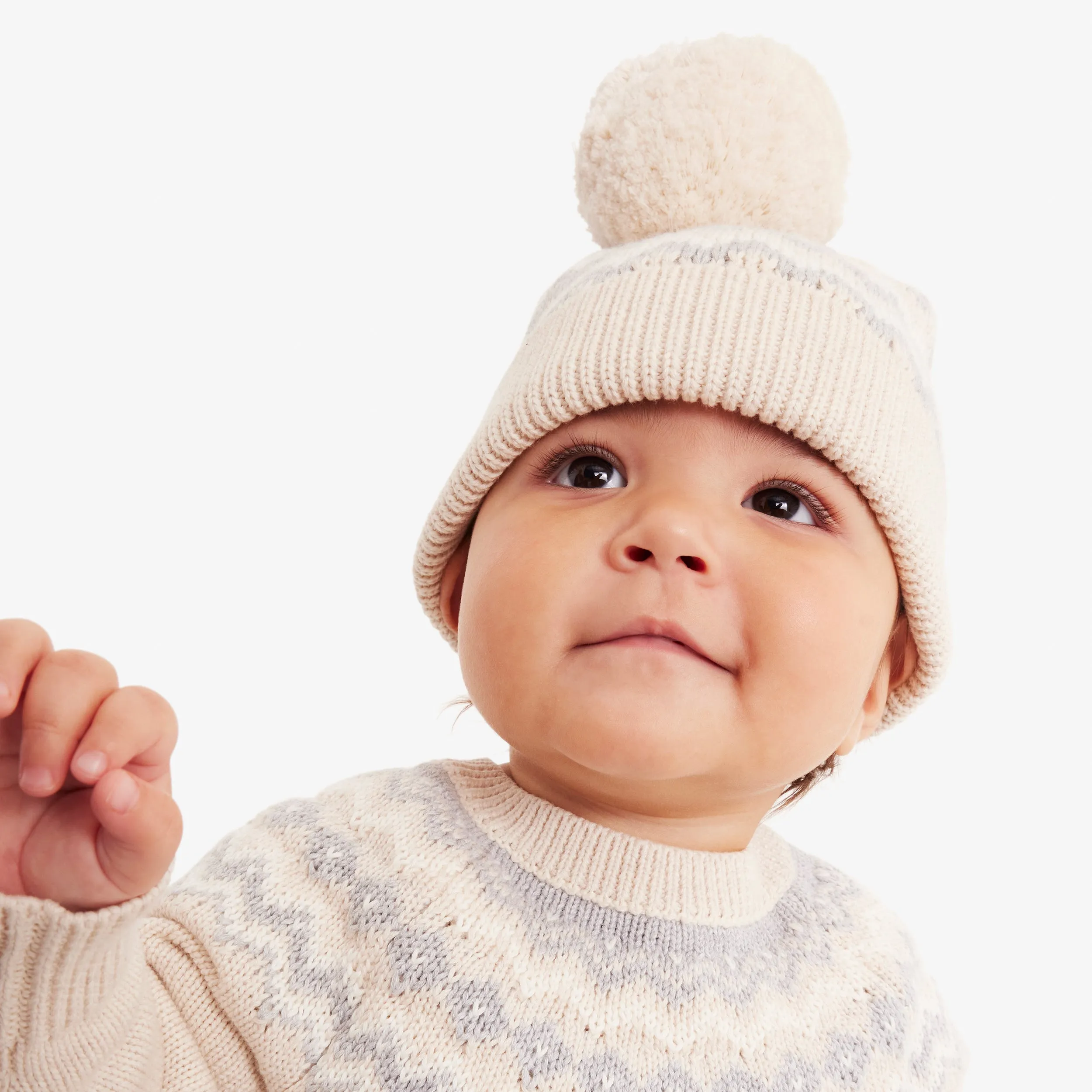 Baby fair isle beanie