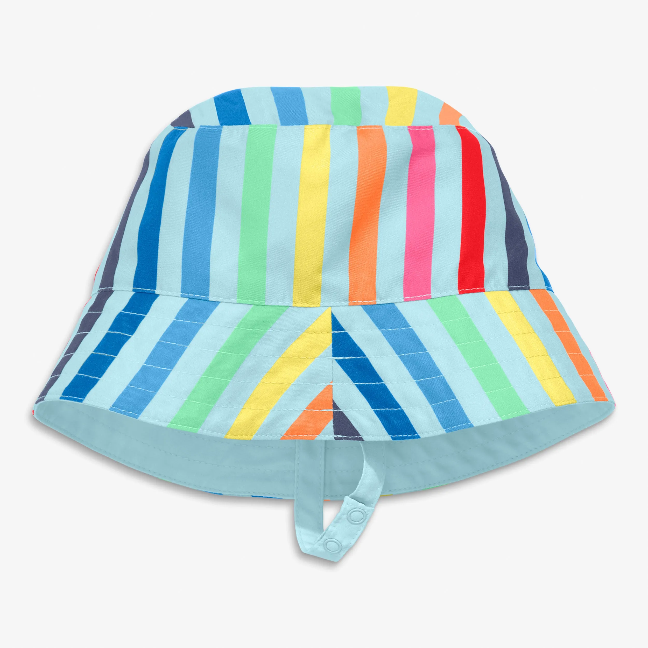 Baby sun hat in rainbow sky stripe