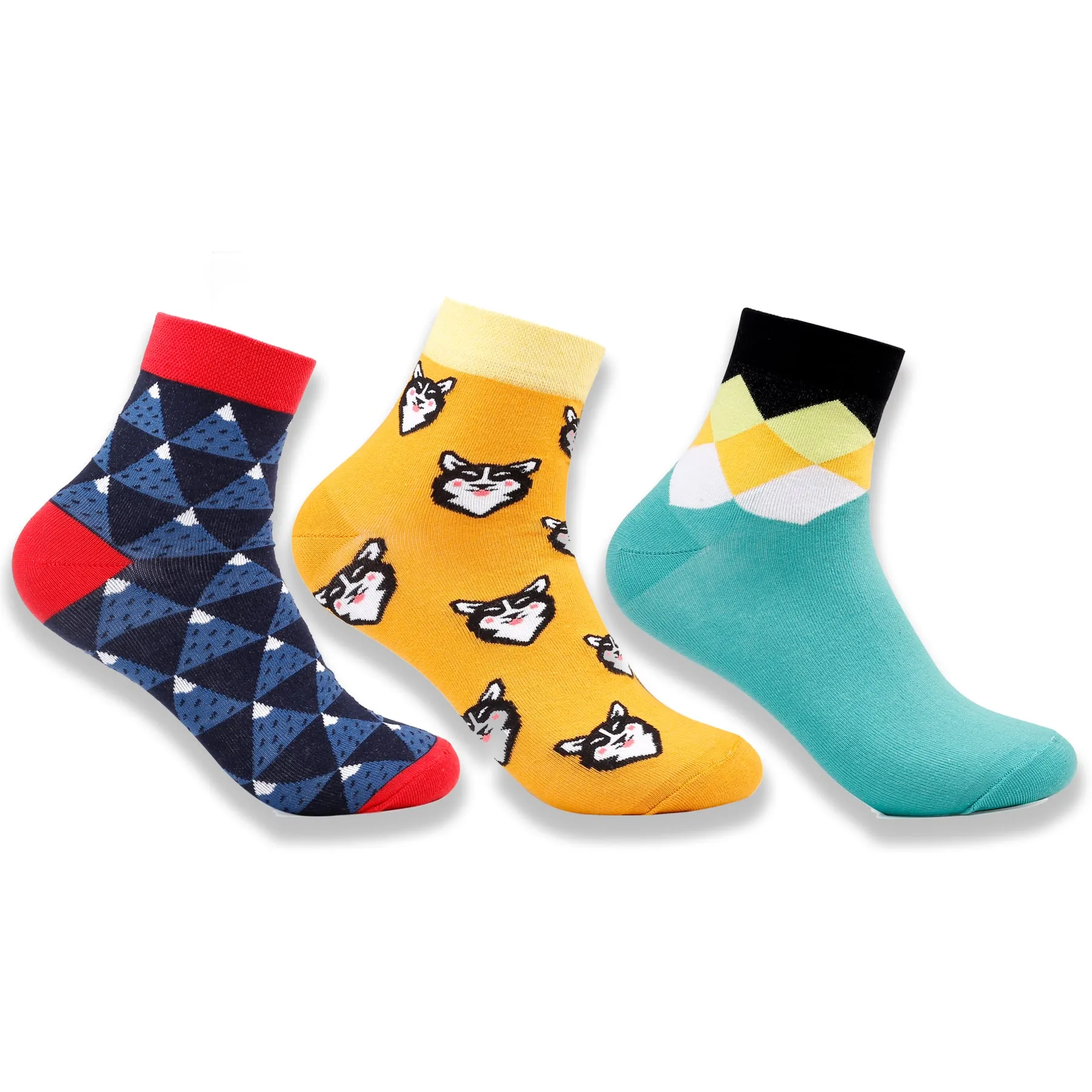 Bacca Bucci Combo of a 3 Pair Ankle Length comfort Socks