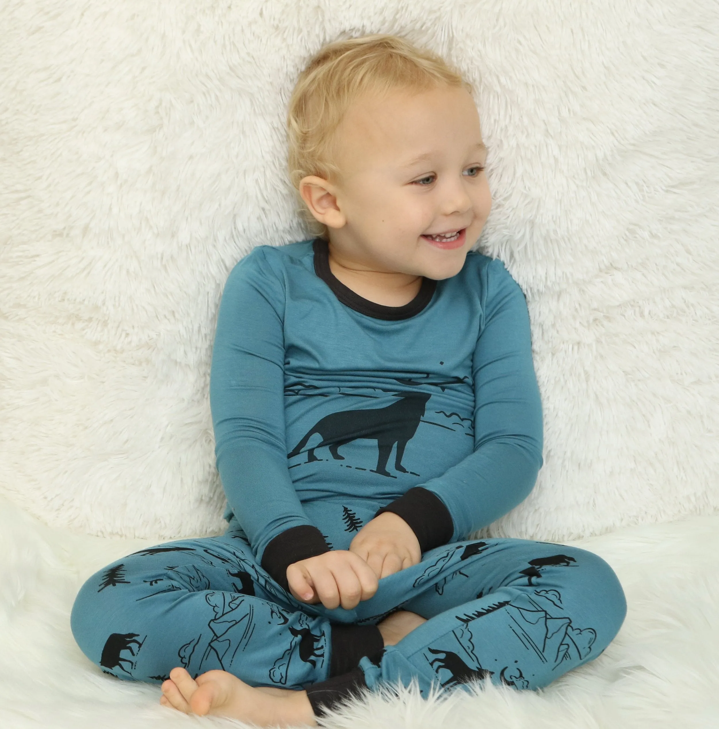 Bamboo Long Sleeve Pajama Set (Call of the Wild Print)