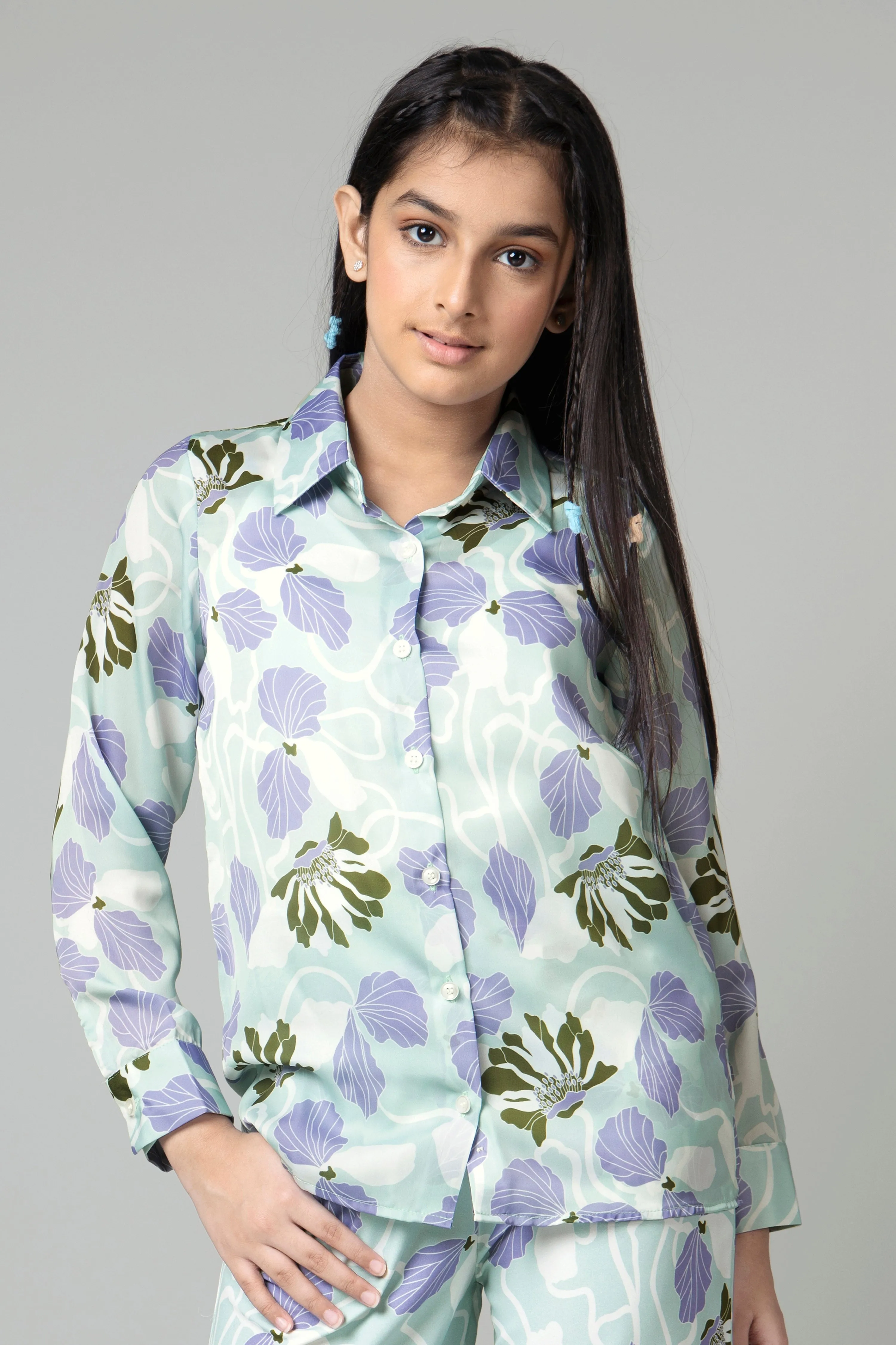 Beautiful Floral Shirt For Girls