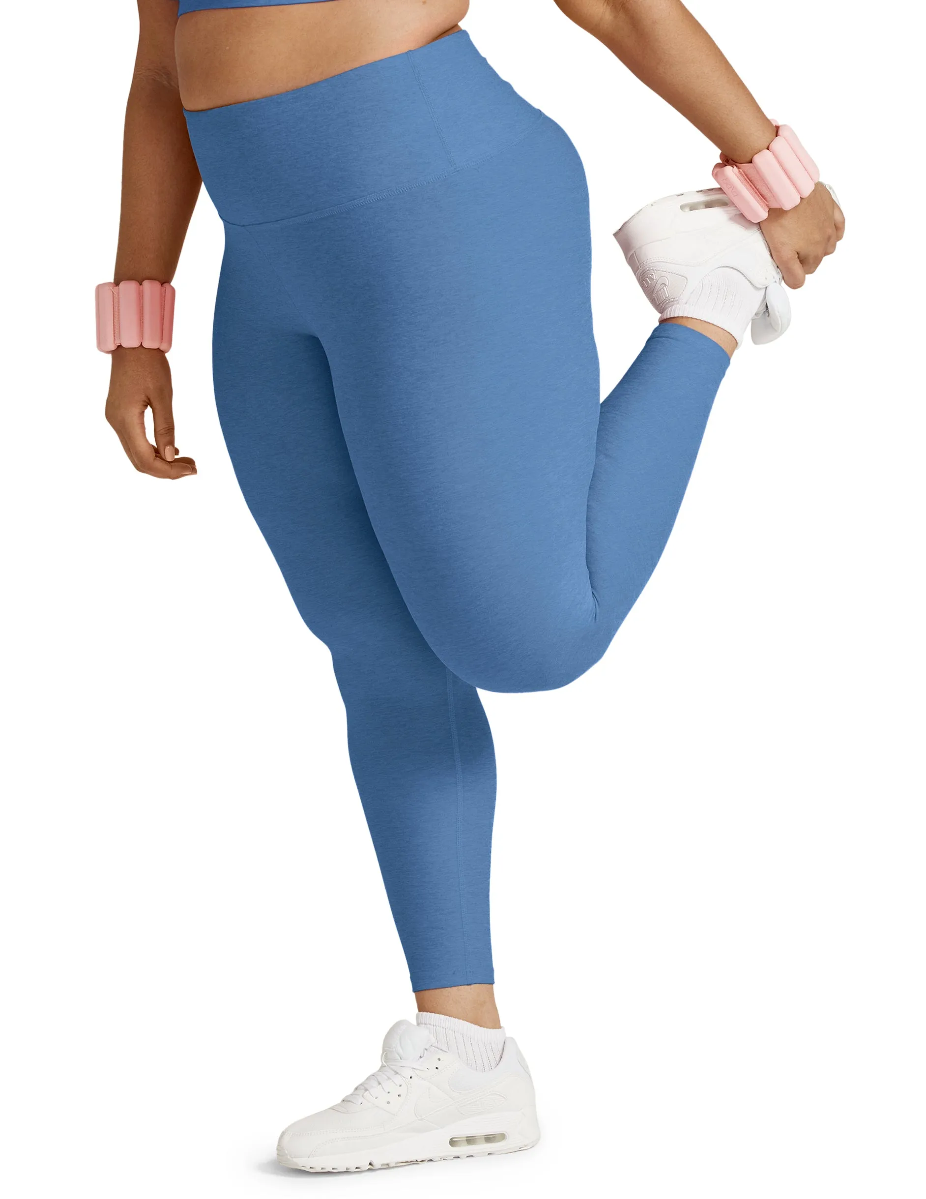 Beyond Yoga Caught in the Midi Legging - Sky Blue Heather