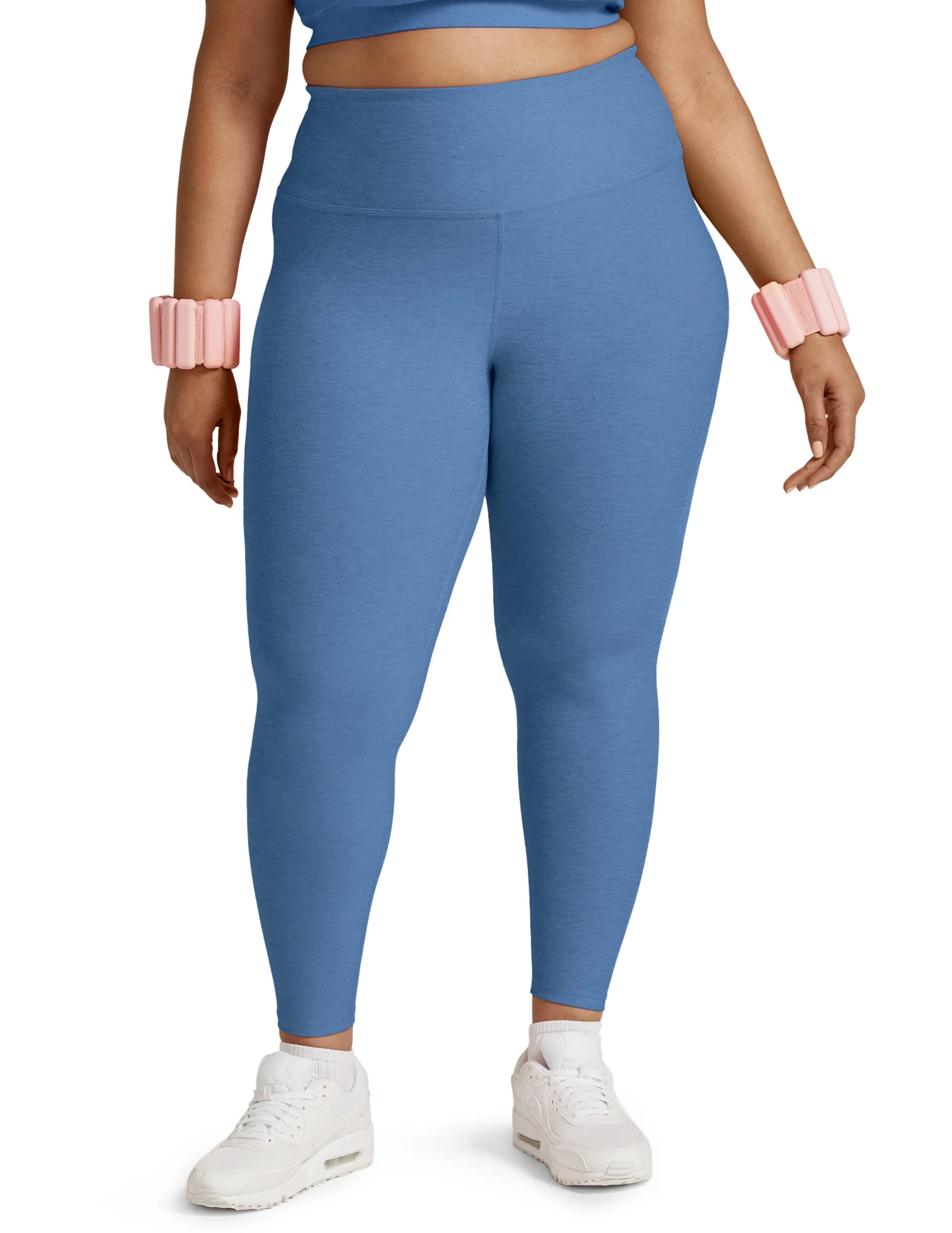 Beyond Yoga Caught in the Midi Legging - Sky Blue Heather