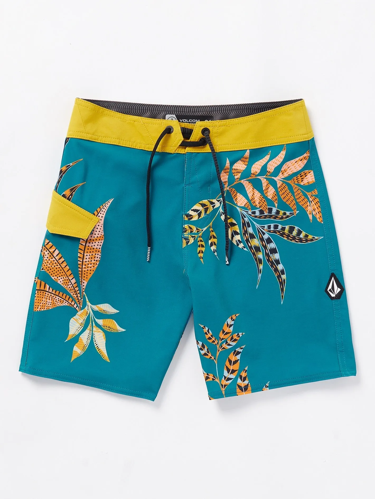 Big Boys Lido Print Mod-Tech Trunks - Ocean Teal