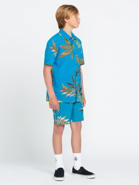 Big Boys Lido Print Mod-Tech Trunks - Ocean Teal