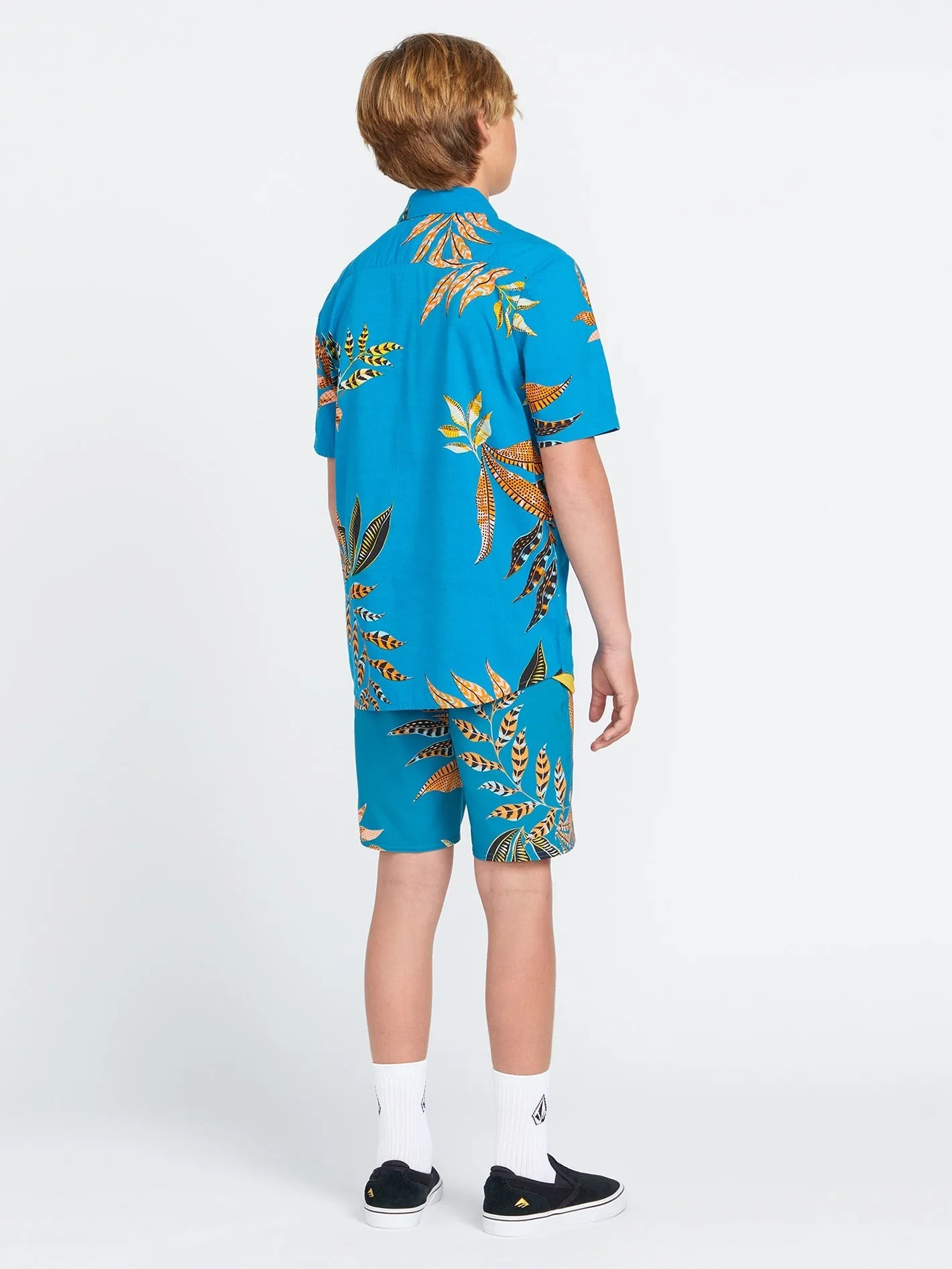 Big Boys Lido Print Mod-Tech Trunks - Ocean Teal