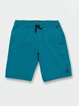 Big Boys Understoned Elastic Waist Hybrid Shorts - Ocean Teal