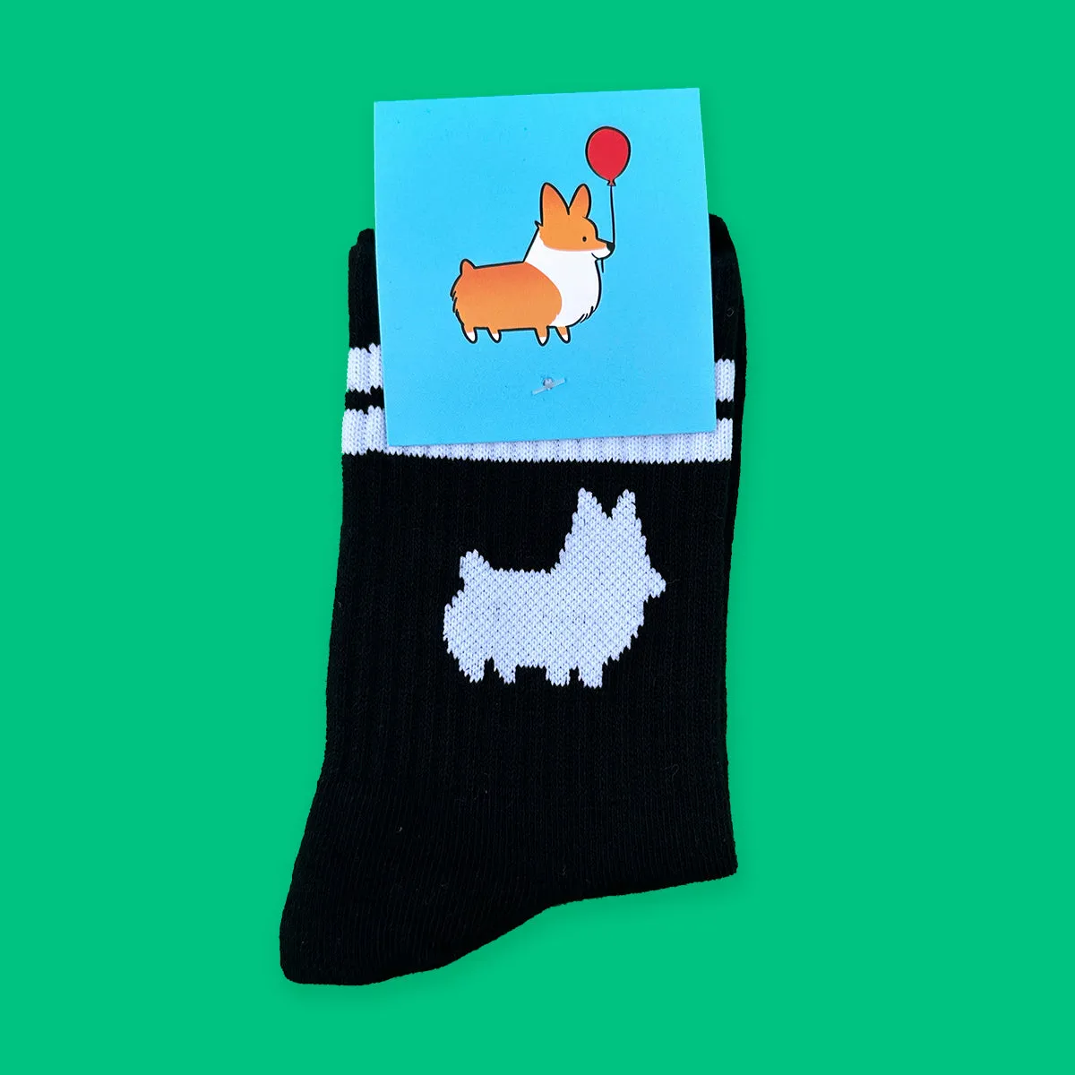 Black Corgi Crew Socks (restocked!)