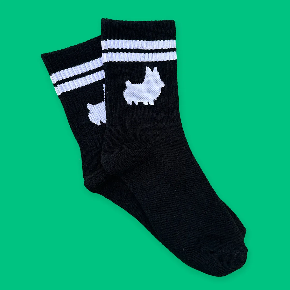 Black Corgi Crew Socks (restocked!)