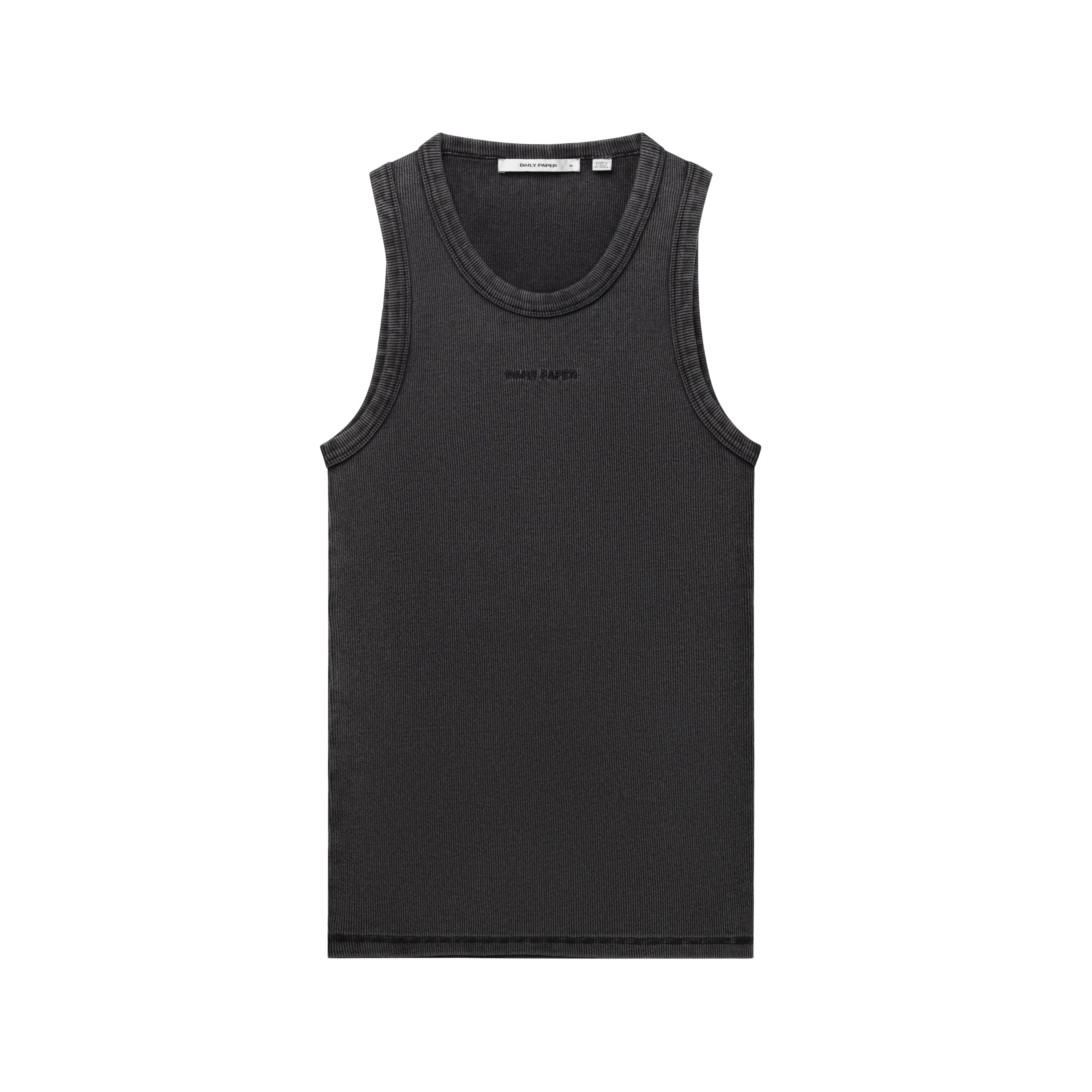 Black Logotype Wash Tanktop