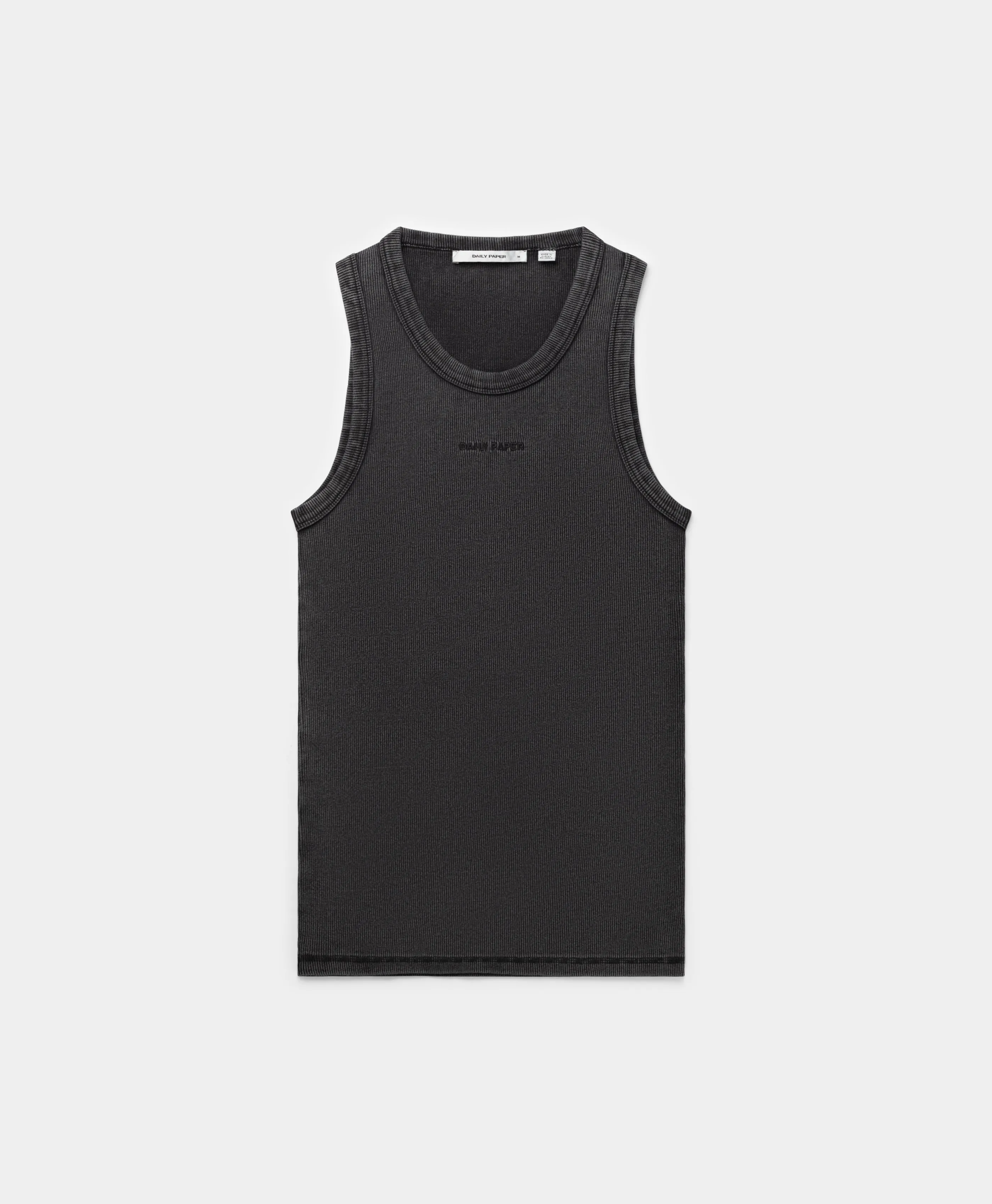 Black Logotype Wash Tanktop