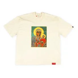 Black Madonna T-Shirt - White