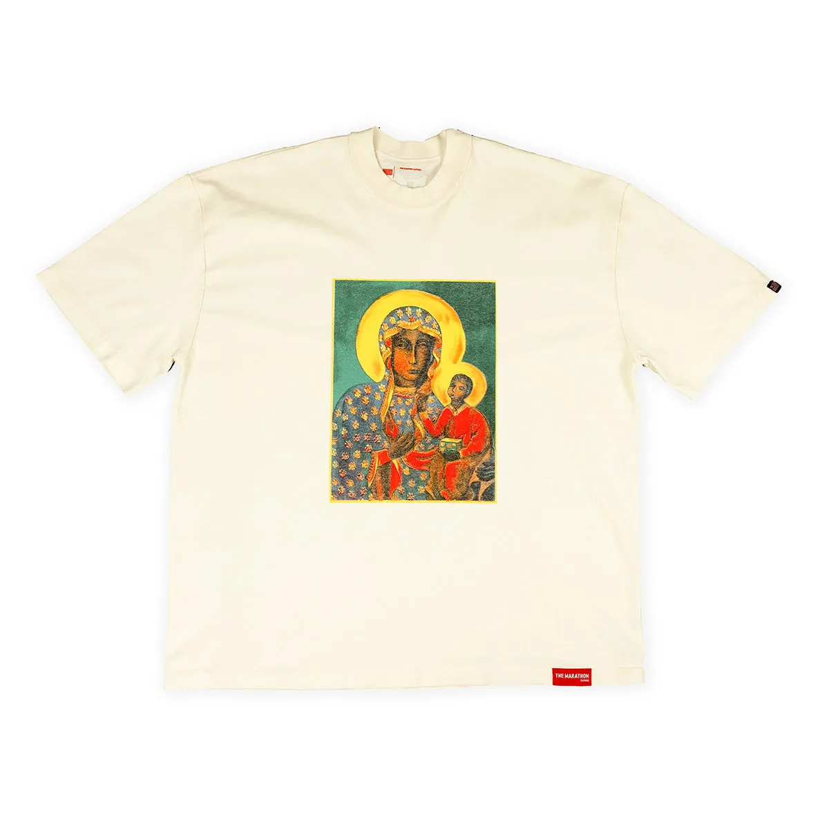 Black Madonna T-Shirt - White