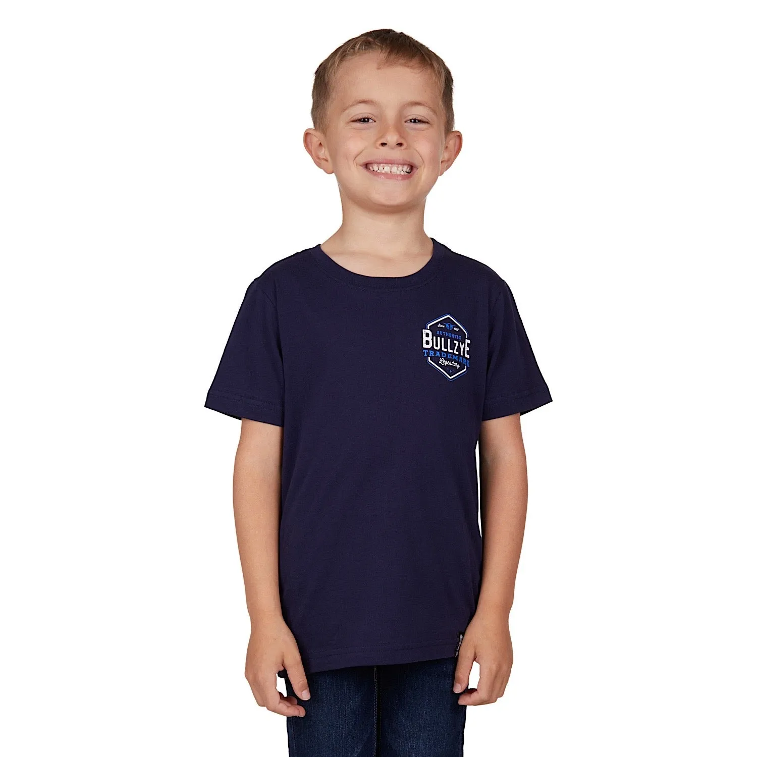 Bullzye Boys Mark Tee-Navy