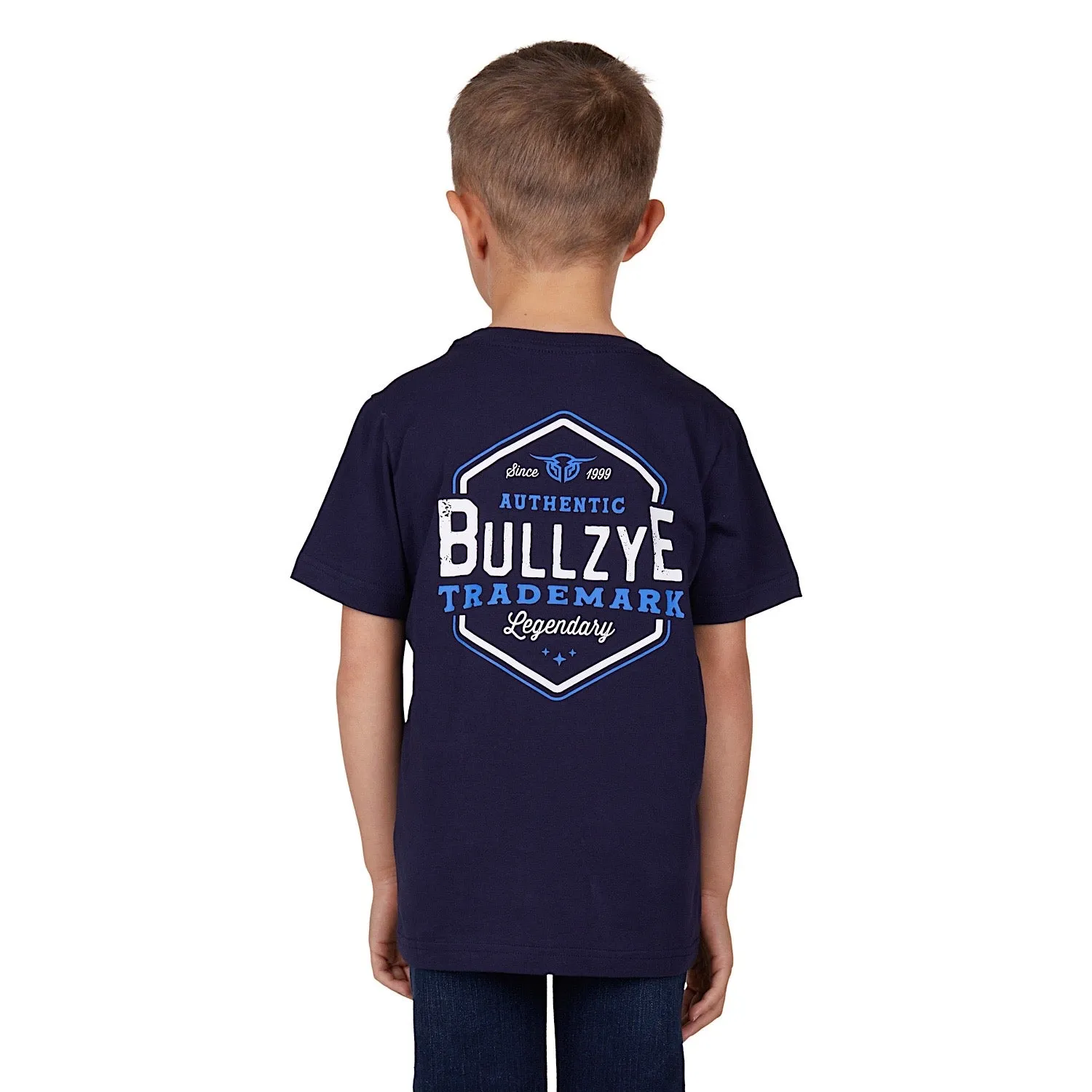 Bullzye Boys Mark Tee-Navy