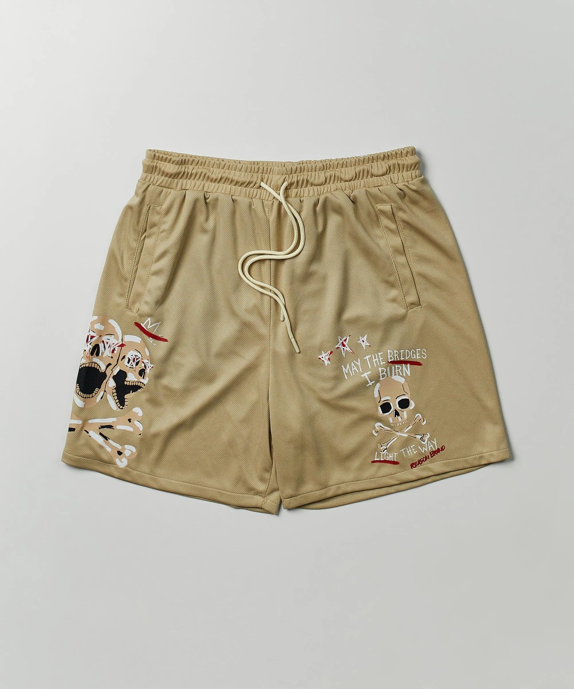 Burn Mesh Shorts - Khaki