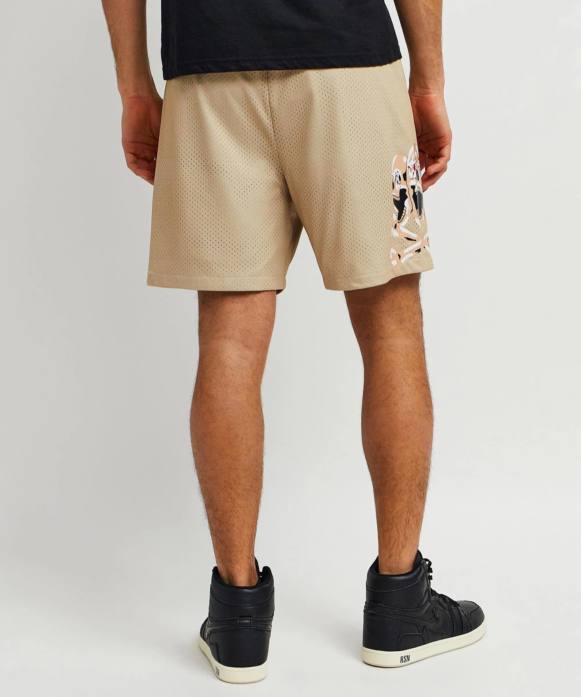 Burn Mesh Shorts - Khaki