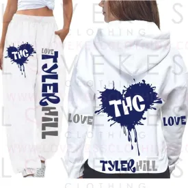 Camp Splatter Dripping Heart Sweats Set