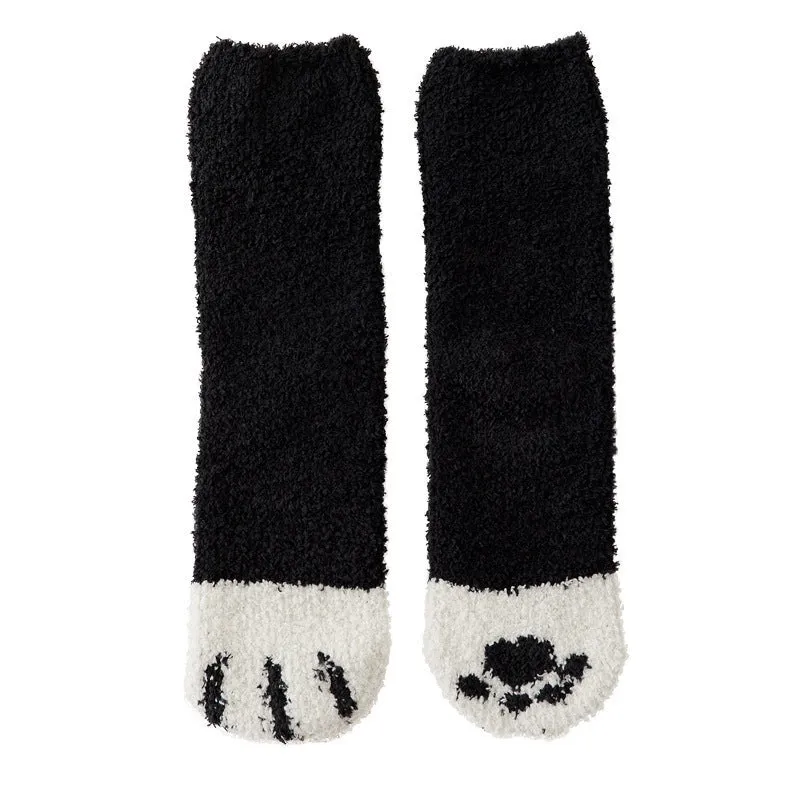 Cat Paw Fuzzy Socks