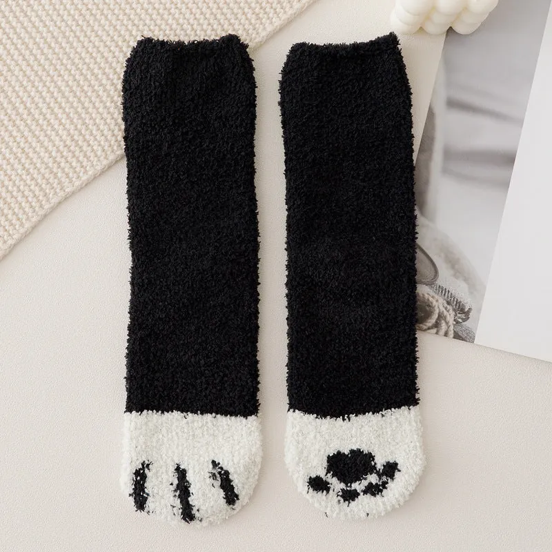 Cat Paw Fuzzy Socks