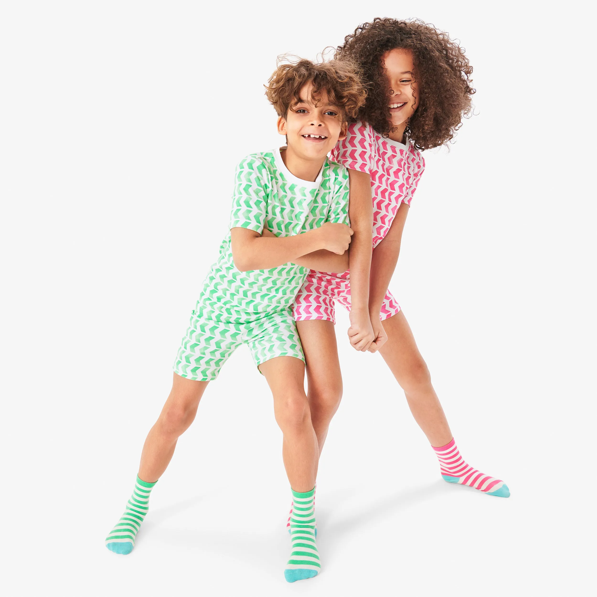 Clearance kids organic pj short in tile