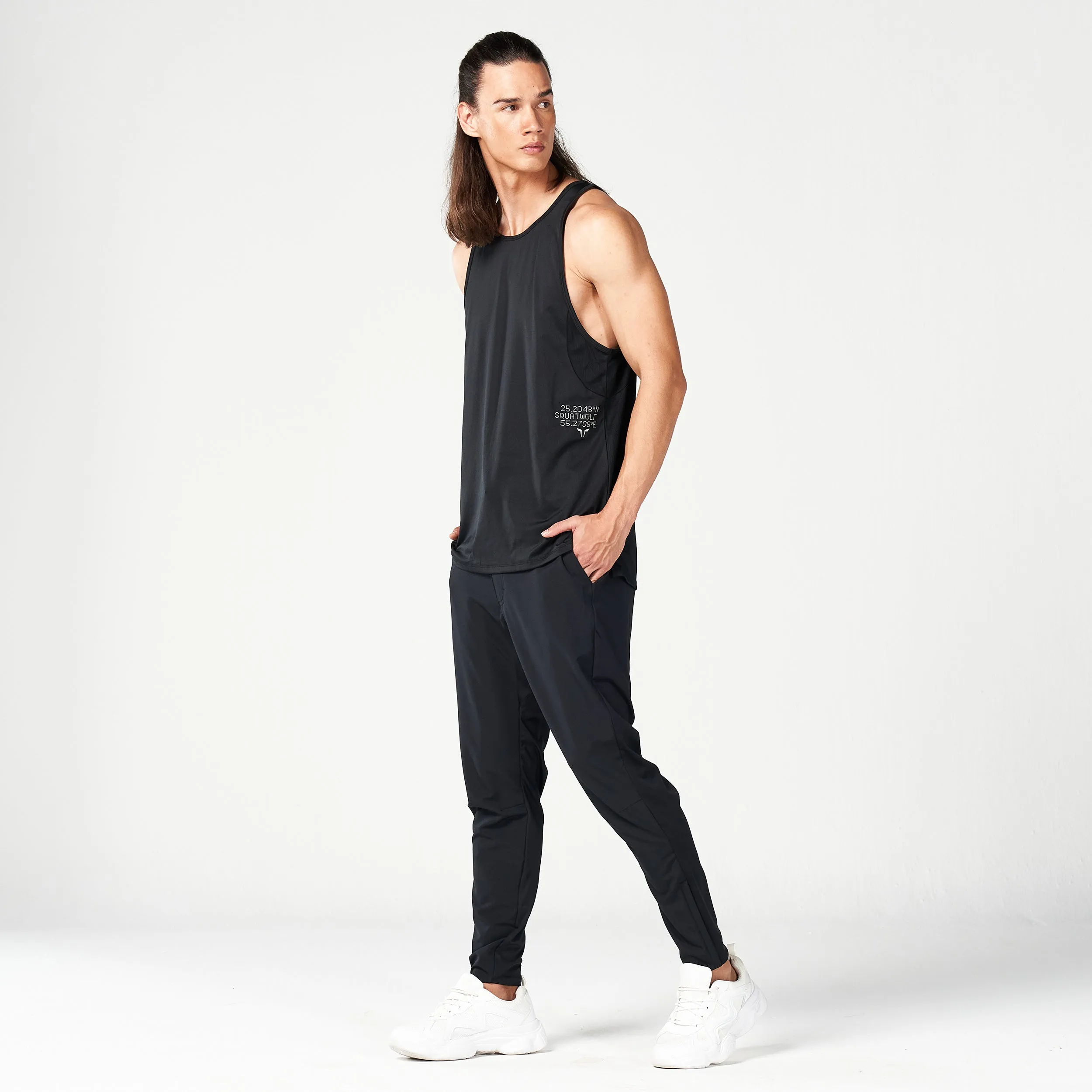 Code Mesh Back Urban Tank -  Black