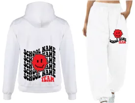 College Dripping Smiley Sweat Set