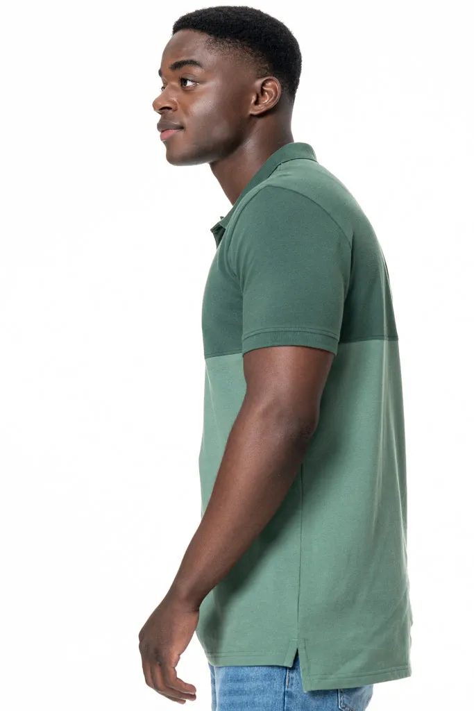 Colourblock Golfer _ 137564 _ Green