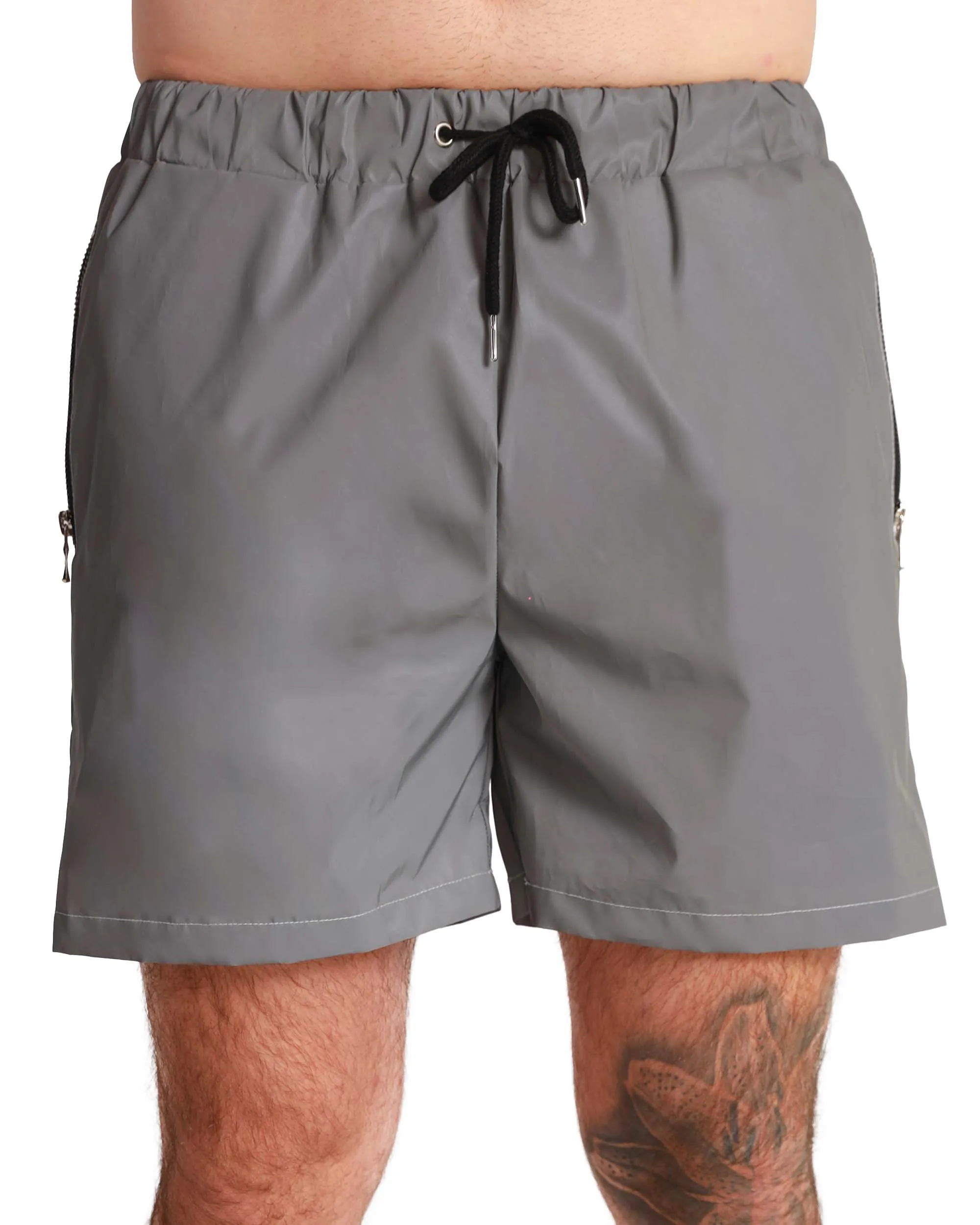 Complete Collapse Men's Silver Reflective Shorts