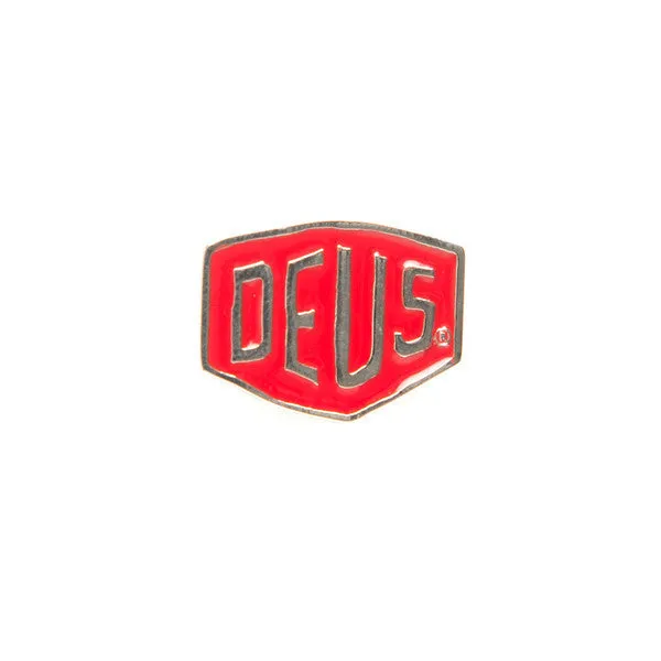 Deus Shield Pin - Red