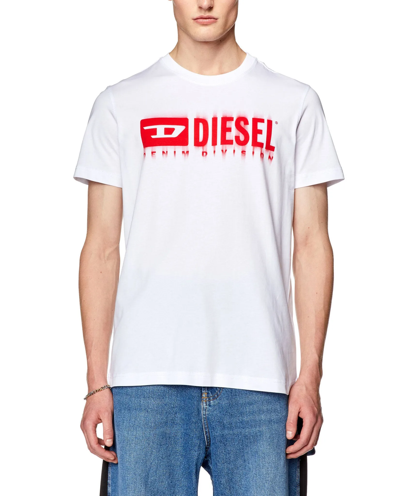 Diesel White T-Diegor-L6 T-Shirt