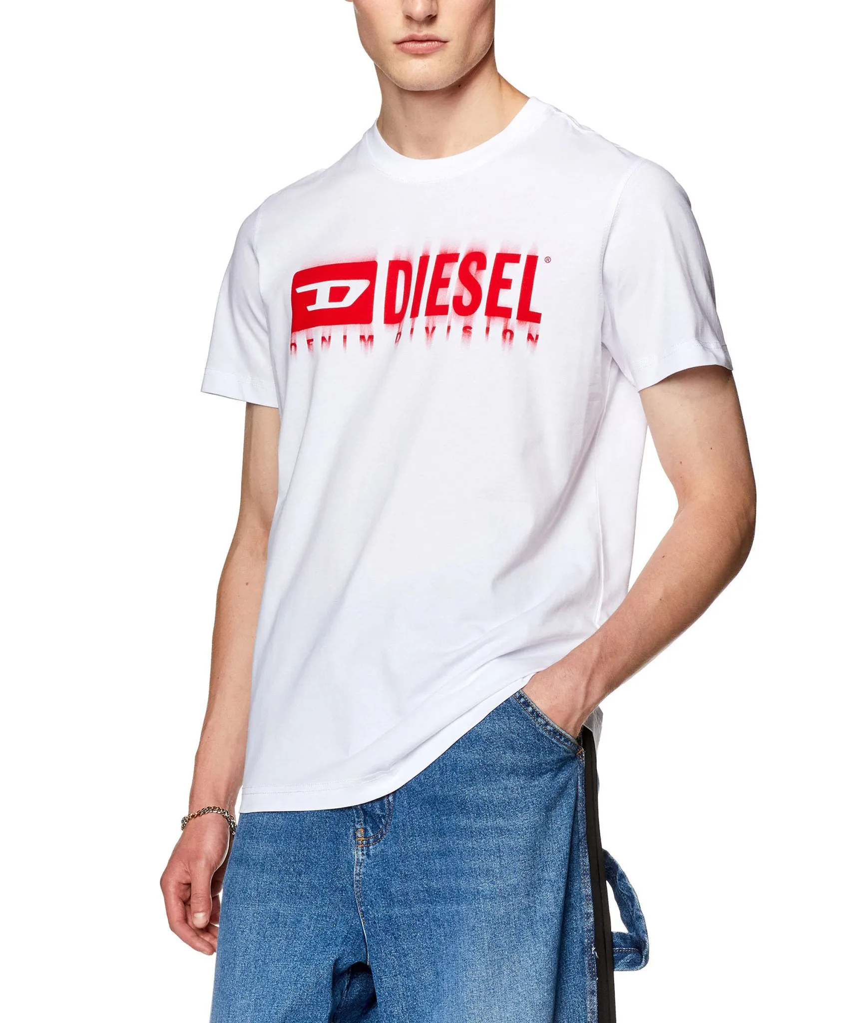 Diesel White T-Diegor-L6 T-Shirt