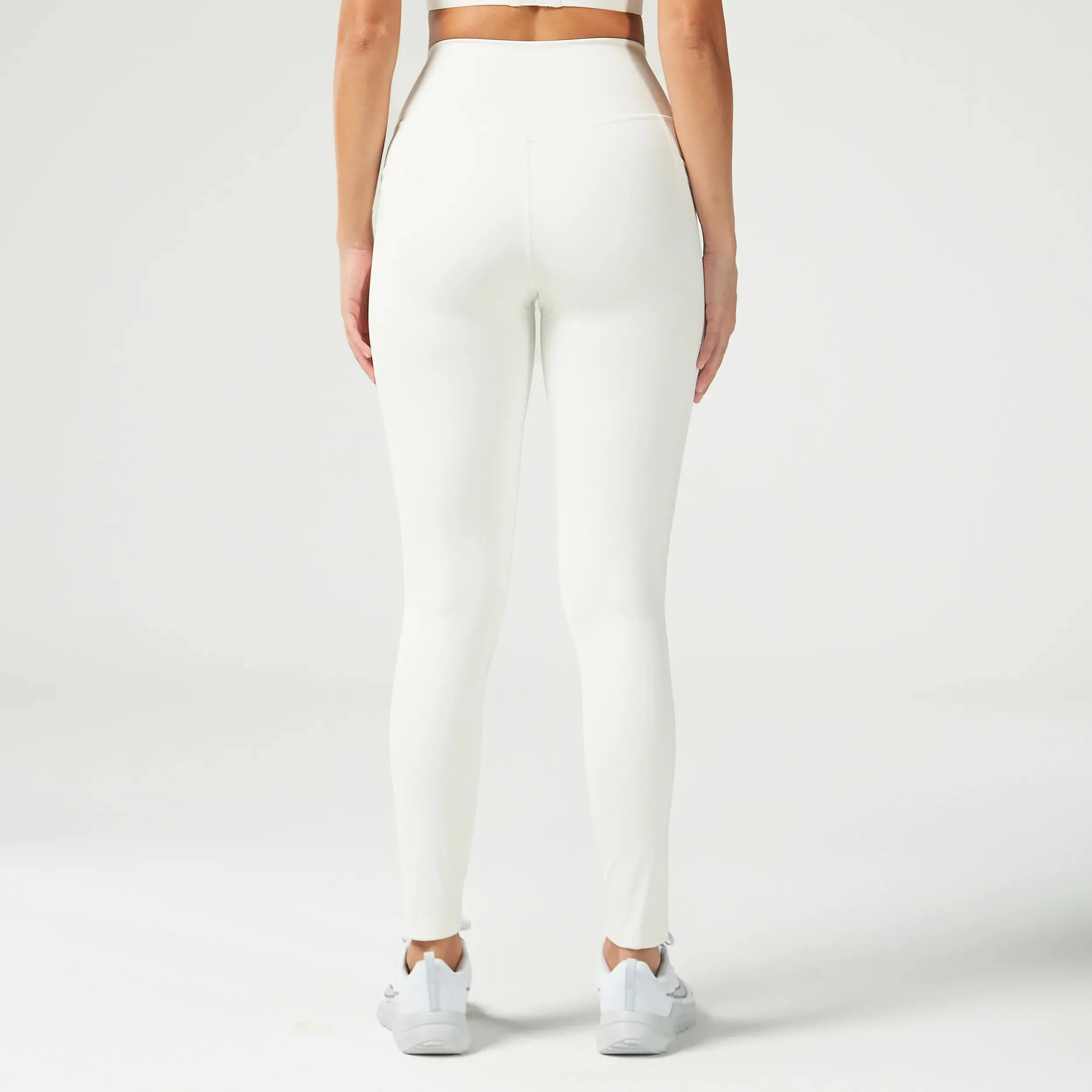 Essential ACT Double Layered Leggings 27" 2.0 - Pearl White