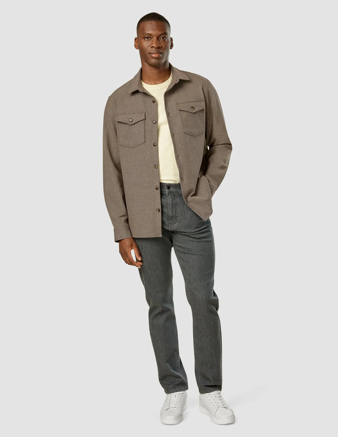 Essential Overshirt Almond