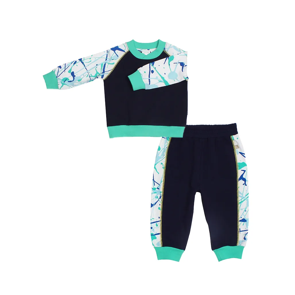 Get Messy Terry 2pc bundle set (Navy)