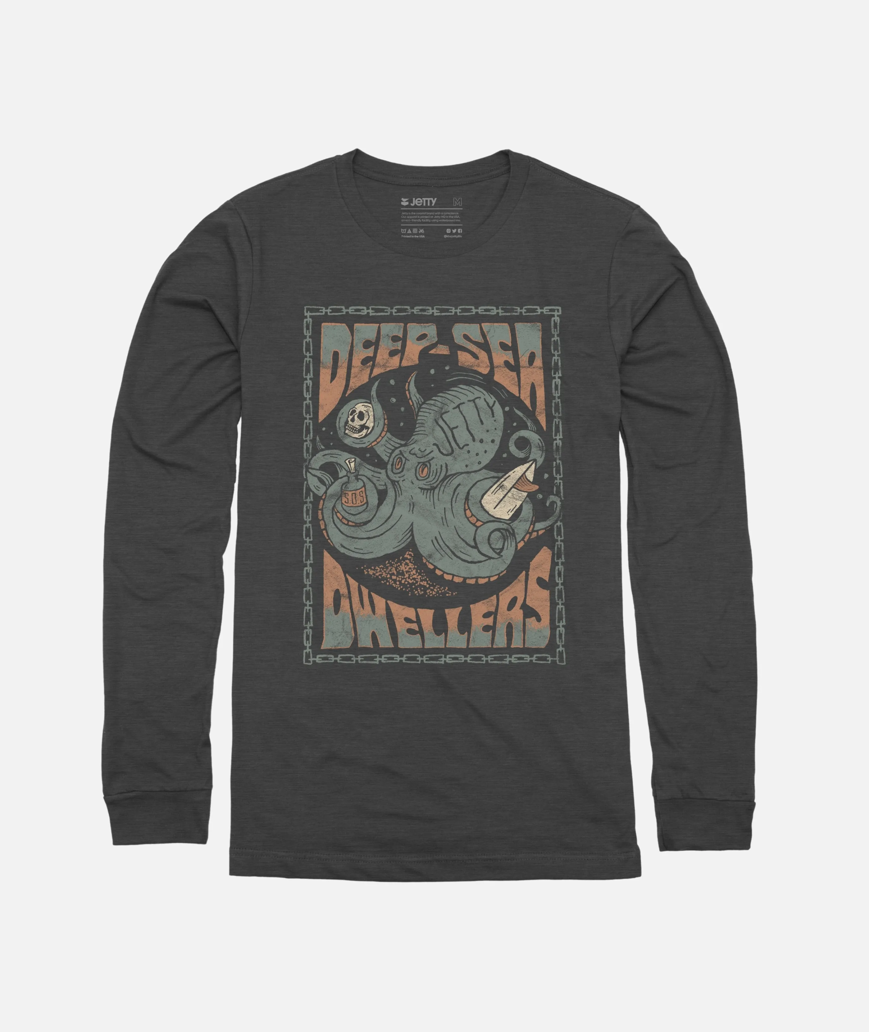 Grom Kraken Long Sleeve - Charcoal