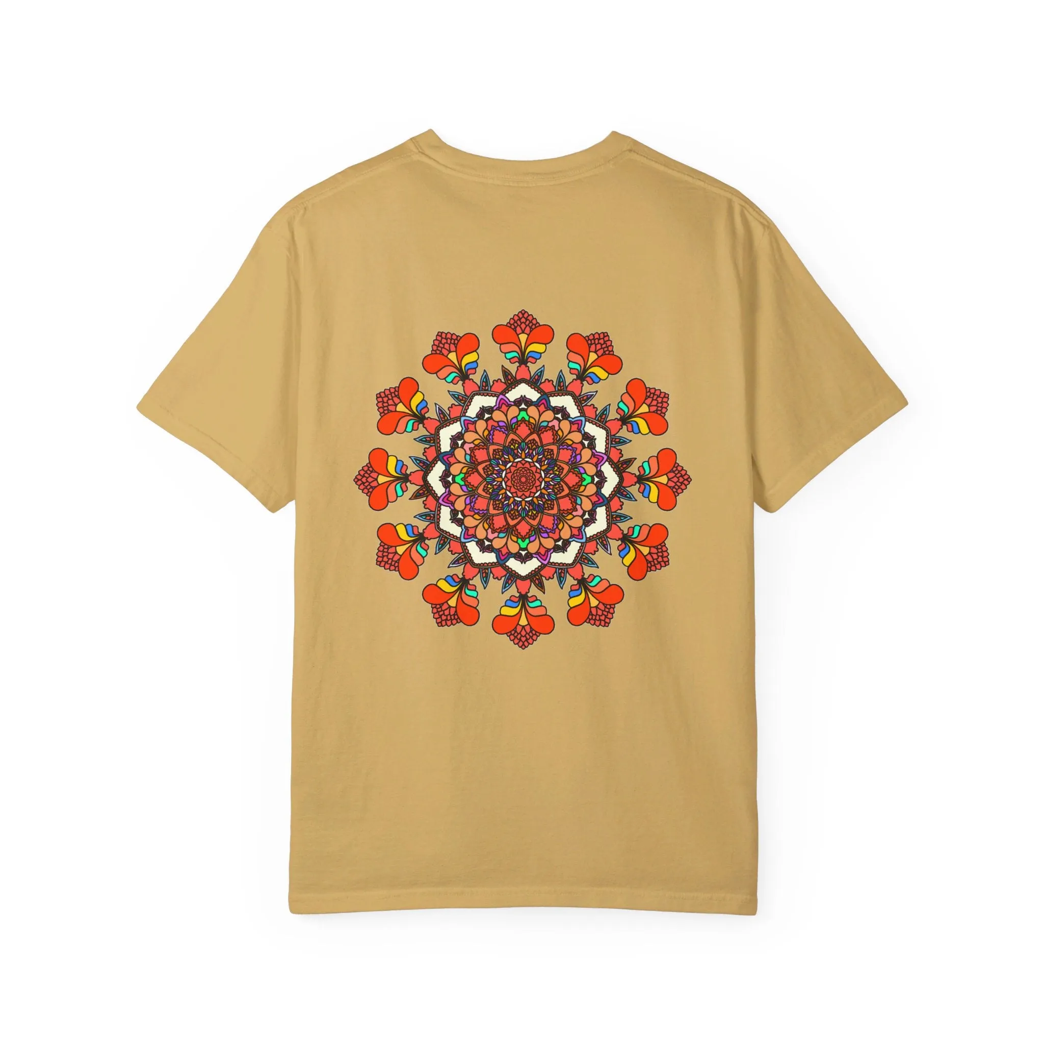 Handmade Mandala Design T-Shirt - 100% Cotton