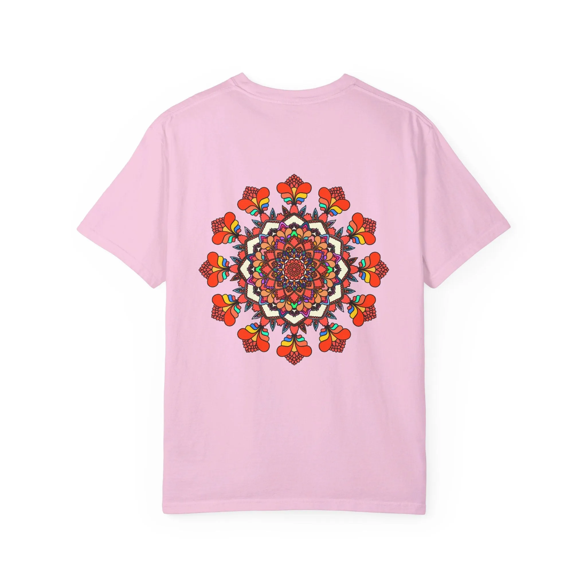 Handmade Mandala Design T-Shirt - 100% Cotton