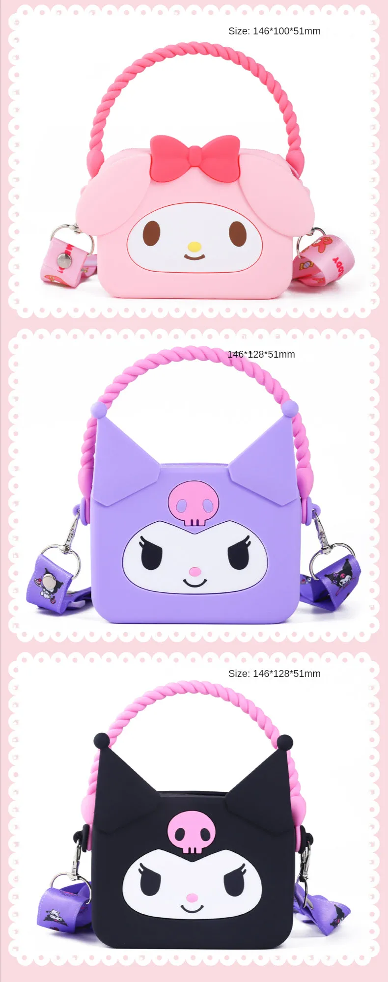 Hello Kitty & Sanrio Friends Mini Shoulder Bag - Q UNCLE x SANRIO