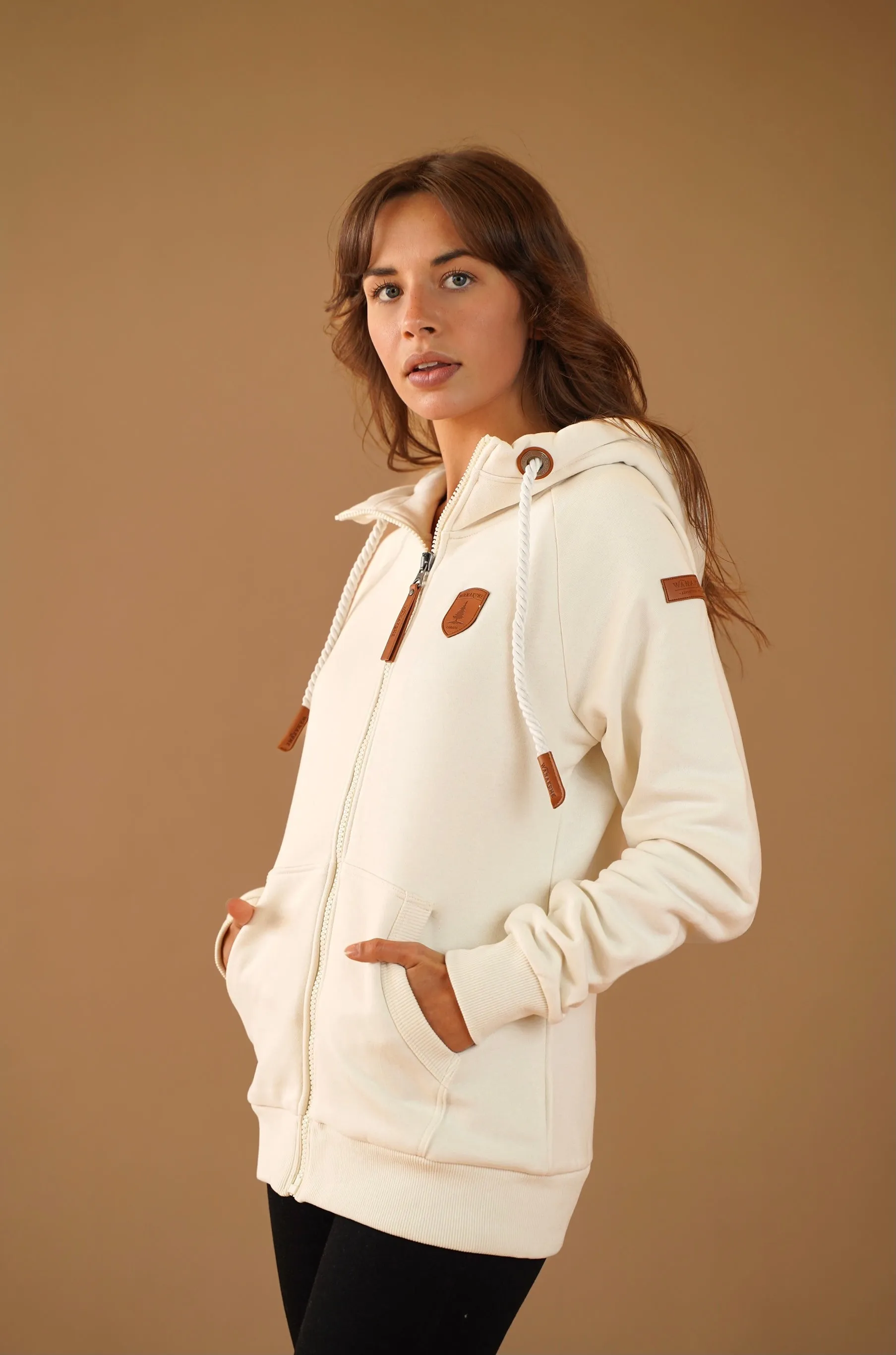 Hera Oatmeal Zip Hoodie