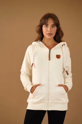 Hera Oatmeal Zip Hoodie