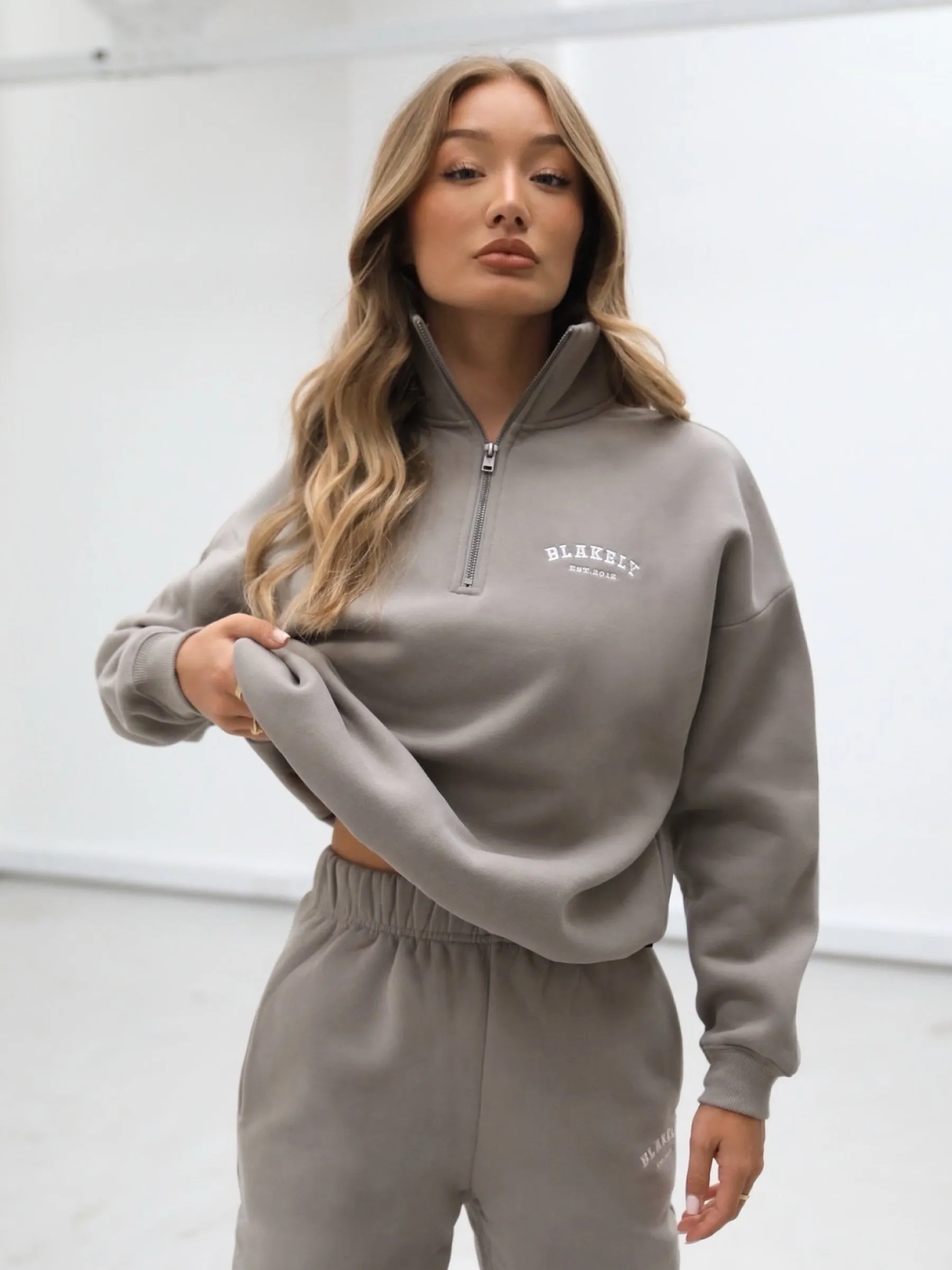 Heritage 1/4 Zip Jumper - Neutral Grey