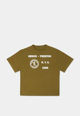 Heron Preston Medieval Heron Ss Tee Military Green White